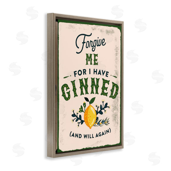 Stupell Industries The Whiskey Ginger | Forgive Me For I Have Ginned Wall Art