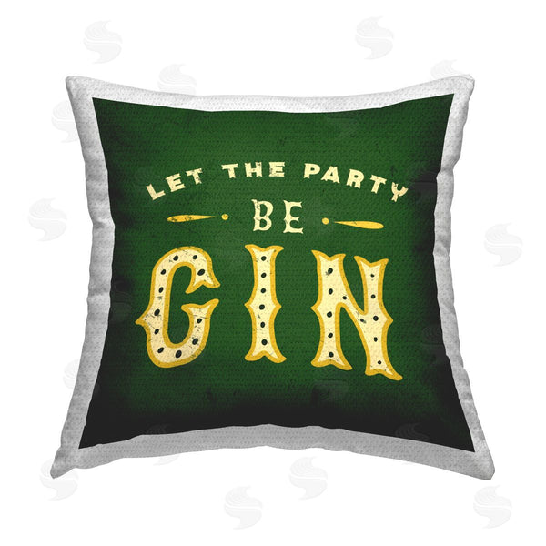 Stupell Industries The Whiskey Ginger | Let Party Be Gin Pun Printed Throw Pillow