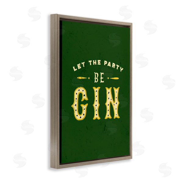 Stupell Industries The Whiskey Ginger | Let Party Be Gin Pun Wall Art