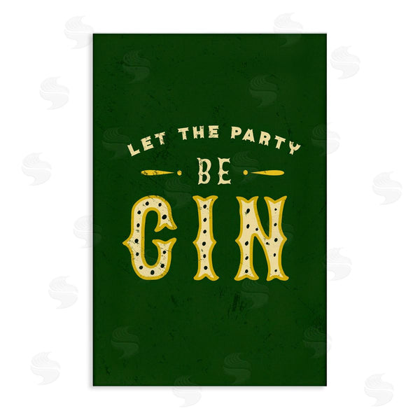 stupell industries The Whiskey Ginger | Let Party Be Gin Pun Wall Art