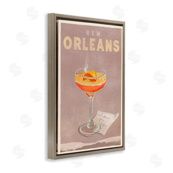 Stupell Industries The Whiskey Ginger | New Orleans Cocktail Wall Art