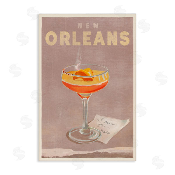 stupell industries The Whiskey Ginger | New Orleans Cocktail Wall Art