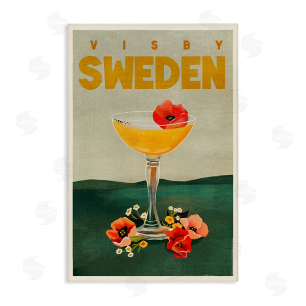 stupell industries The Whiskey Ginger | Visby Sweden Cocktail Wall Art