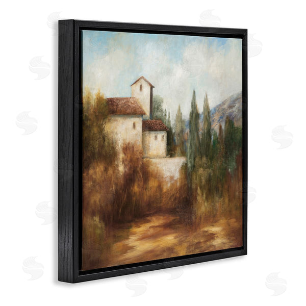 Stupell Industries Theo Beck | Countryside Estate Warm Autumn Field Villa Landscape Wall Art