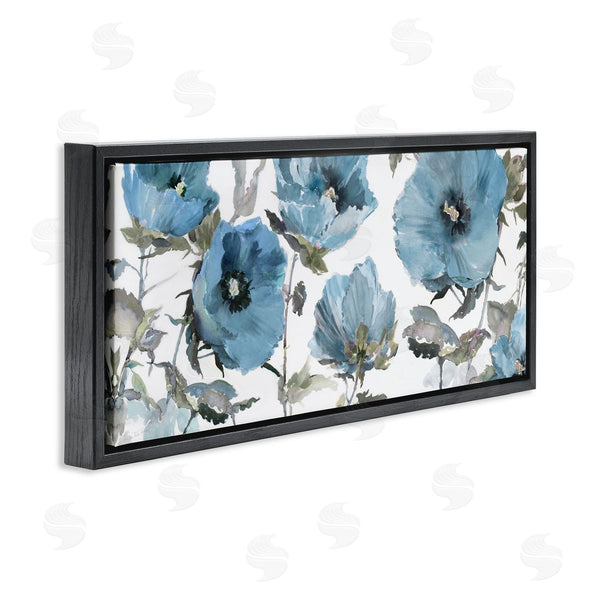 Stupell Industries Theresa Heidel | Blue Poppies On White