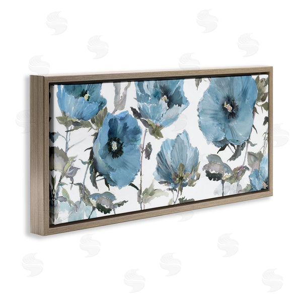 Stupell Industries Theresa Heidel | Blue Poppies On White
