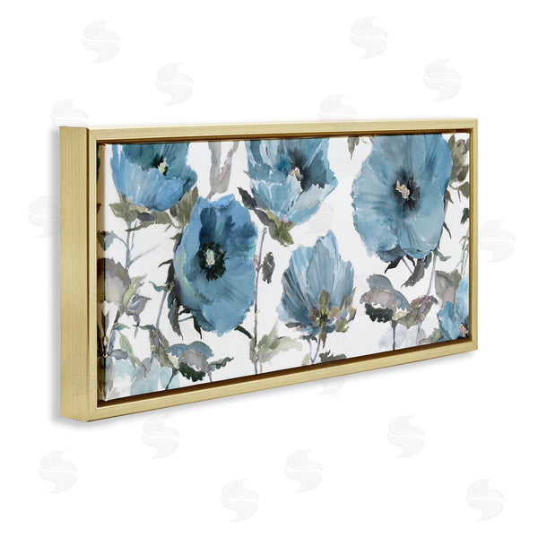 Stupell Industries Theresa Heidel | Blue Poppies On White