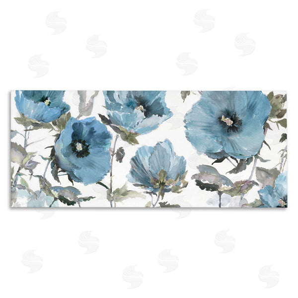 stupell industries Theresa Heidel | Blue Poppies on White