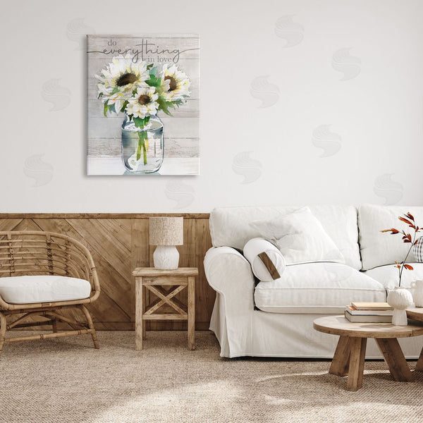 Stupell Industries Theresa Troise Heidel | Everything In Love Romantic Country Blooms Bouquet Wall Art