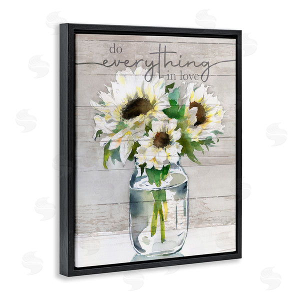 Stupell Industries Theresa Troise Heidel | Everything In Love Romantic Country Blooms Bouquet Wall Art