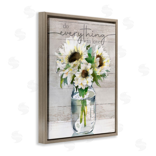 Stupell Industries Theresa Troise Heidel | Everything In Love Romantic Country Blooms Bouquet Wall Art