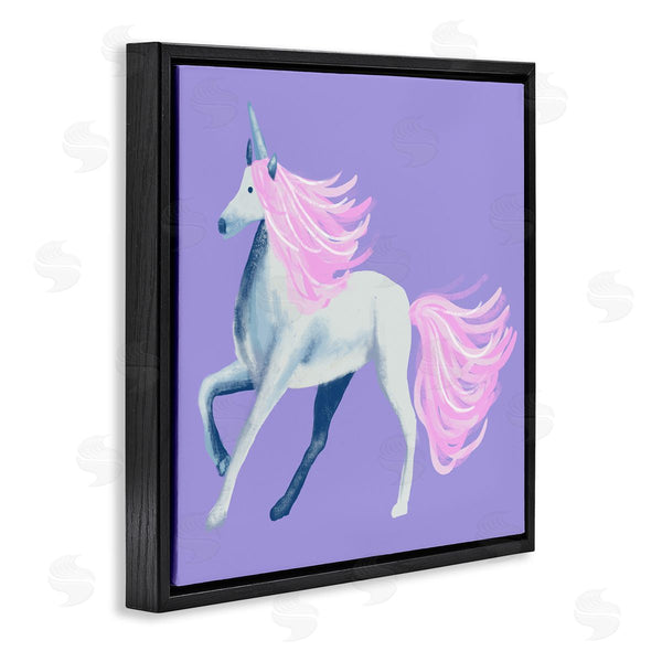Stupell Industries Thimblepress | Purple Unicorn Illustration Wall Art