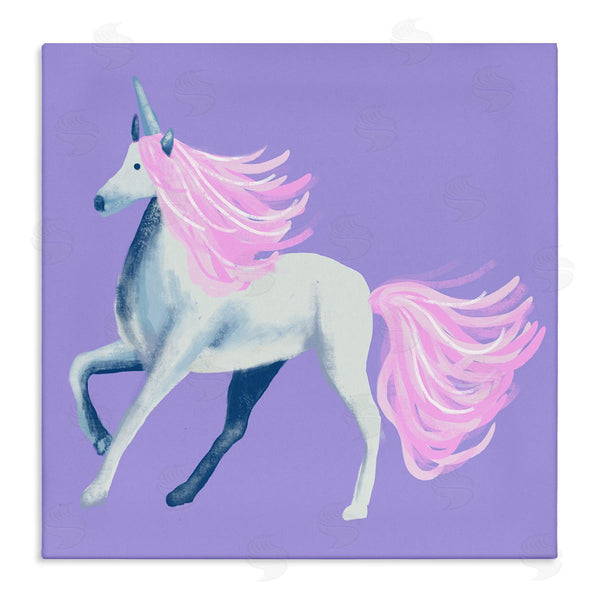 stupell industries Thimblepress | Purple Unicorn Illustration Wall Art