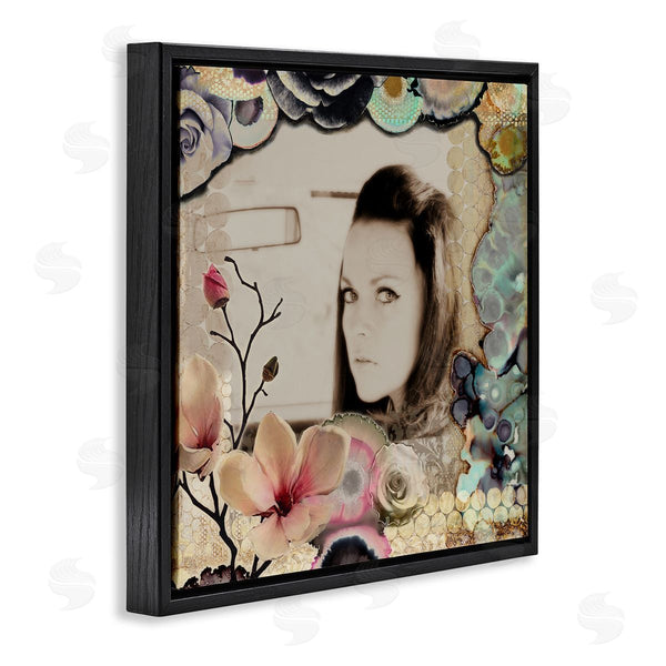Stupell Industries Third & Wall Studios | Girl In Car Collaged Florals