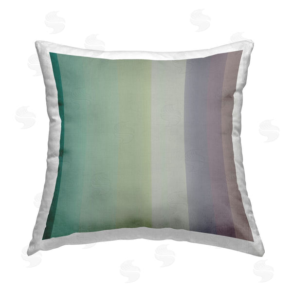 stupell industries Third & Wall Studios | Green & Purple Gradient Printed Throw Pillow
