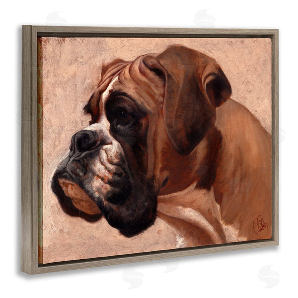 Stupell Industries Thomas Fluharty | Boxer Dog Neutral Portrait
