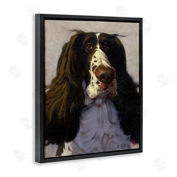 Stupell Industries Thomas Fluharty | Hound Dog Pet Portrait Funny Animal Painting Wall Art