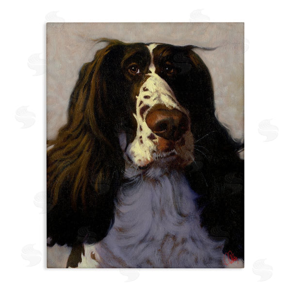 stupell industries Thomas Fluharty | Hound Dog Pet Portrait Funny Animal Painting Wall Art