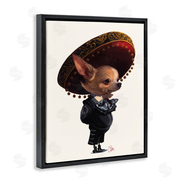 Stupell Industries Thomas Fluharty | Mariachi Chihuahua With Sombrero Adorable Pet Dog Wall Art