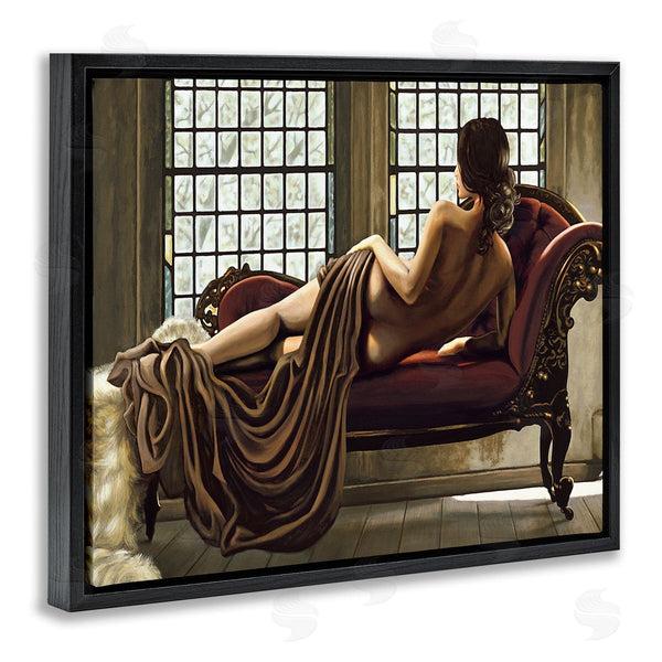 Stupell Industries Thomas Page | Golden Woman Nude Portrait