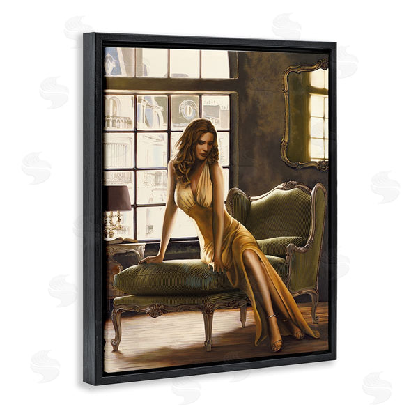 Stupell Industries Thomas Page | The Pose Female Portrait
