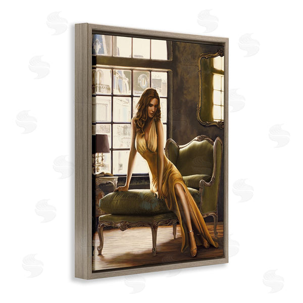 Stupell Industries Thomas Page | The Pose Female Portrait