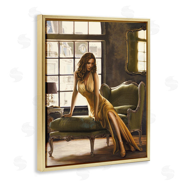 Stupell Industries Thomas Page | The Pose Female Portrait