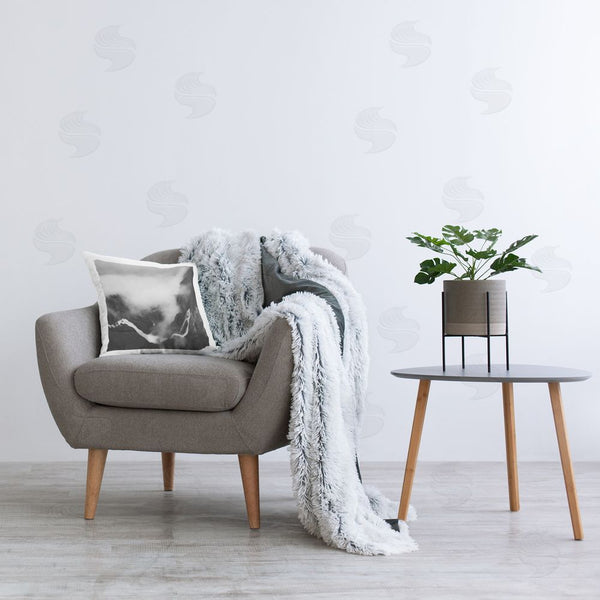 Stupell Industries Thomas Tepstad Berge | Foggy Mountain Crags Printed Throw Pillow