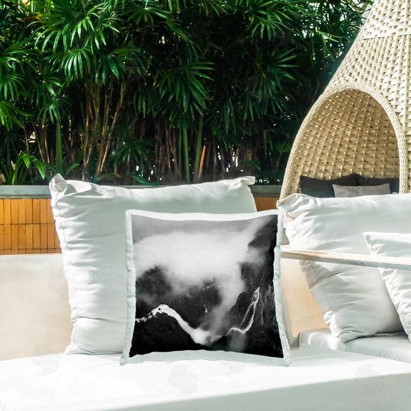 Stupell Industries Thomas Tepstad Berge | Foggy Mountain Crags Printed Throw Pillow