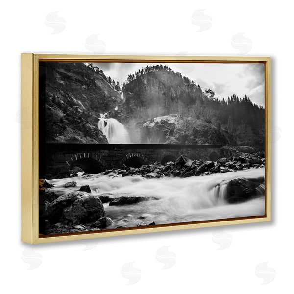 Stupell Industries Thomas Tepstad Berge | Waterfall Ravine Photography