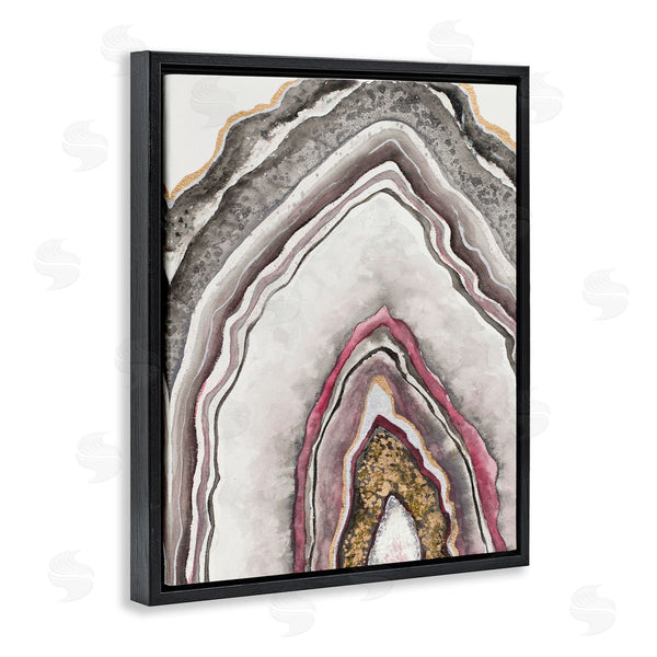 Stupell Industries Tiffany Hakimipour | Pink Neutral Geode Rock Arch Pattern Abstract