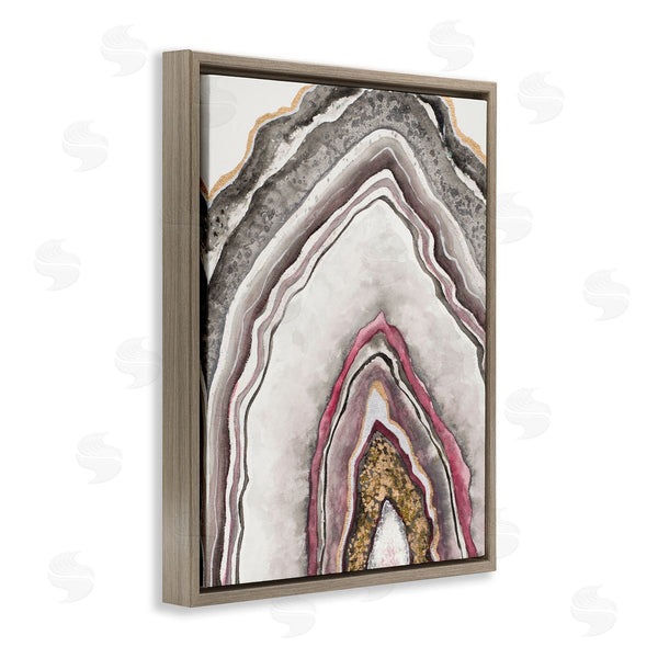 Stupell Industries Tiffany Hakimipour | Pink Neutral Geode Rock Arch Pattern Abstract
