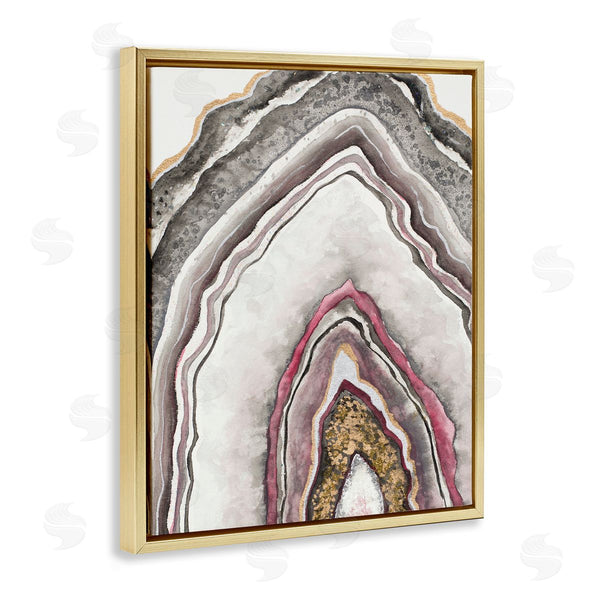 Stupell Industries Tiffany Hakimipour | Pink Neutral Geode Rock Arch Pattern Abstract