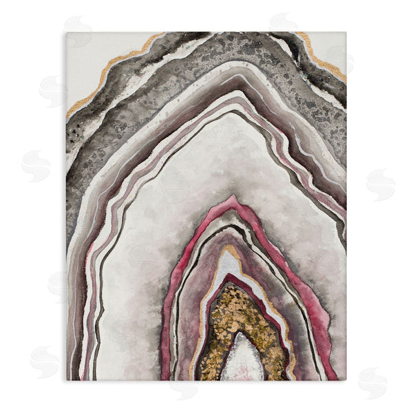 stupell industries Tiffany Hakimipour | Pink Neutral Geode Rock Arch Pattern Abstract