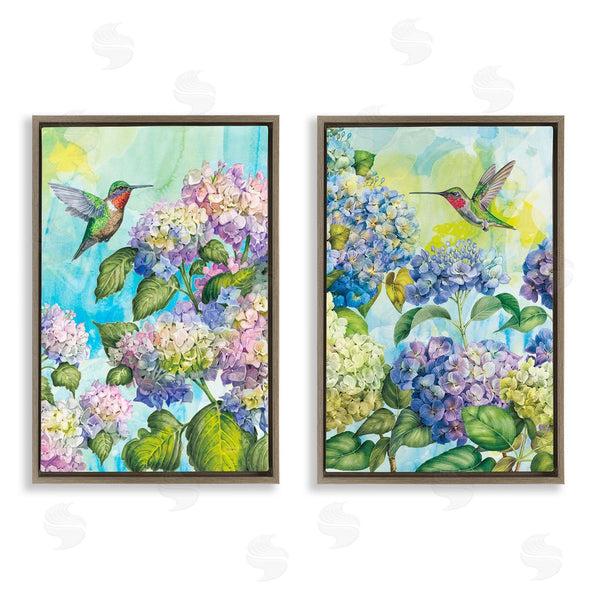 Stupell Industries Tim Coffey | Hummingbirds And Hydrangeas