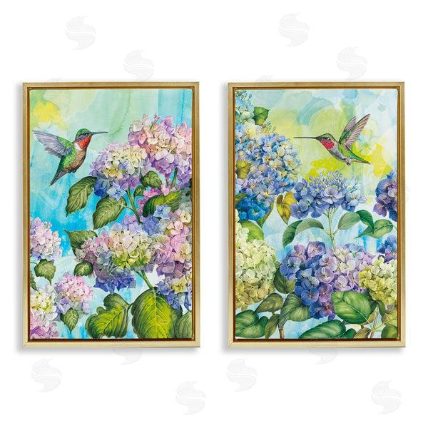 Stupell Industries Tim Coffey | Hummingbirds And Hydrangeas