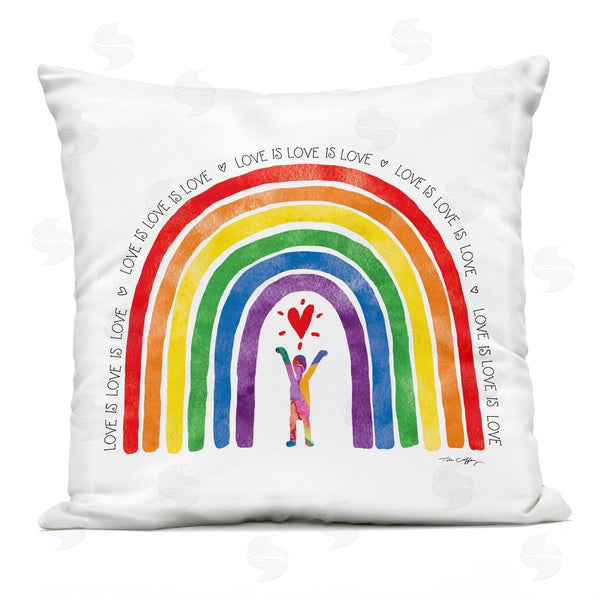 Stupell Industries Tim Coffey | Love Is Love Pride Inclusivity Printed Throw Pillow