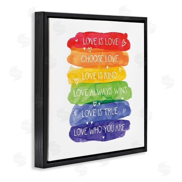 Stupell Industries Tim Coffey | Love Who You Are Rainbow