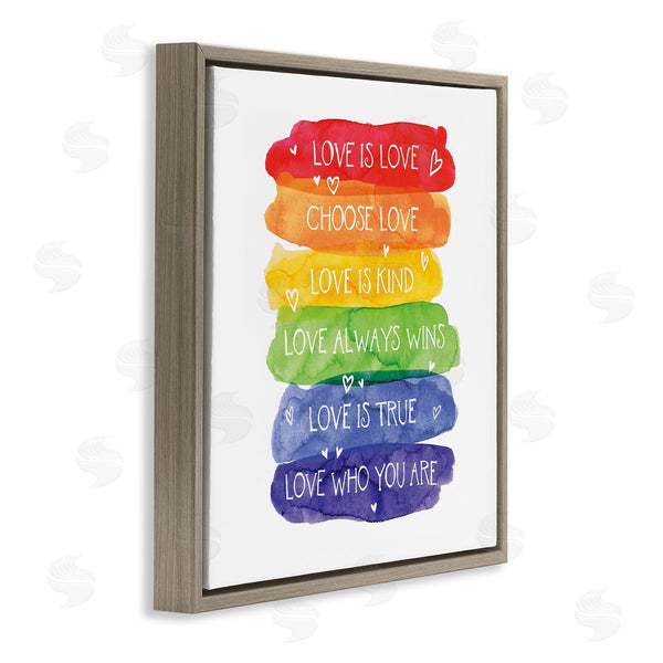 Stupell Industries Tim Coffey | Love Who You Are Rainbow