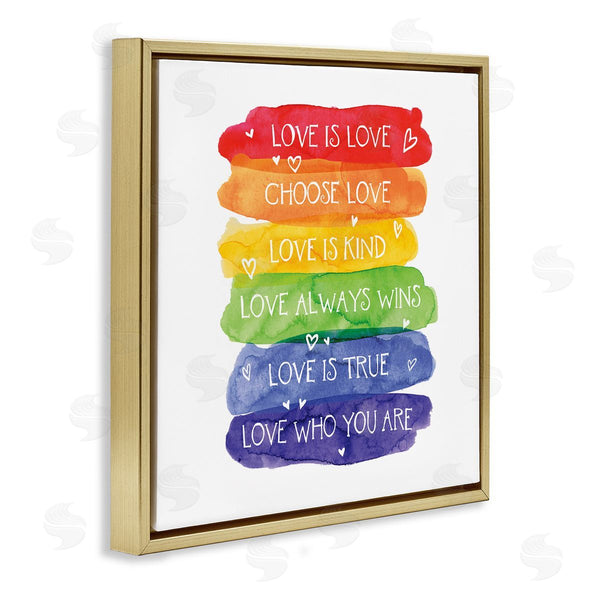 Stupell Industries Tim Coffey | Love Who You Are Rainbow