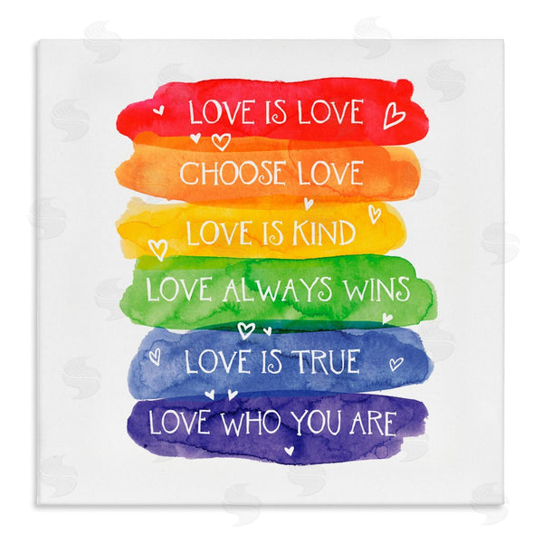 stupell industries Tim Coffey | Love Who You Are Rainbow