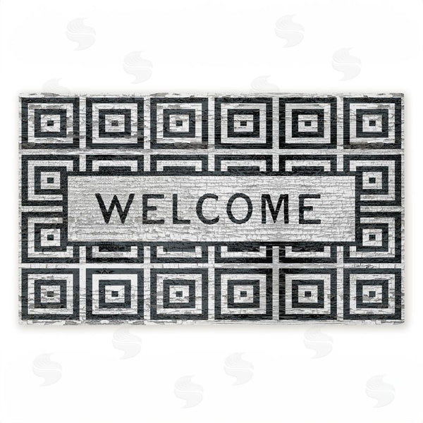stupell industries Tim Coffey | Modern Urban Farmhouse Welcome Non-Woven Door Mat