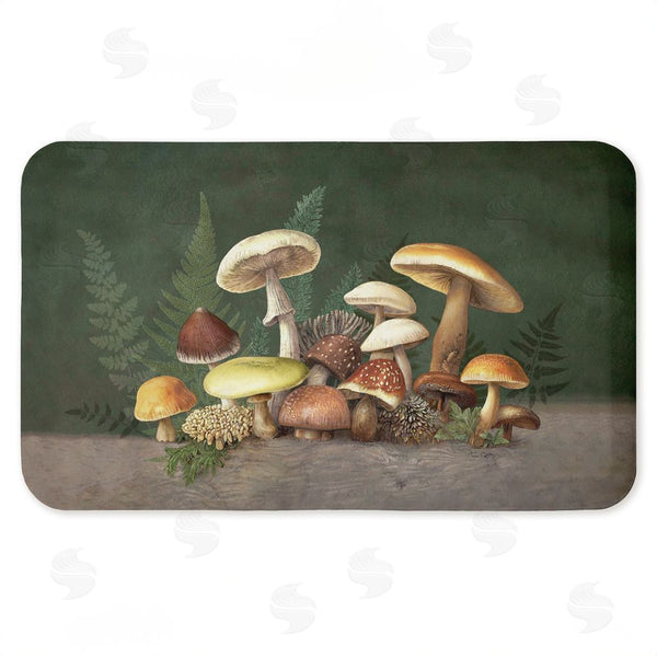 stupell industries Tim Coffey | Mushrooms & Ferns on Green Anti-Fatigue Mat