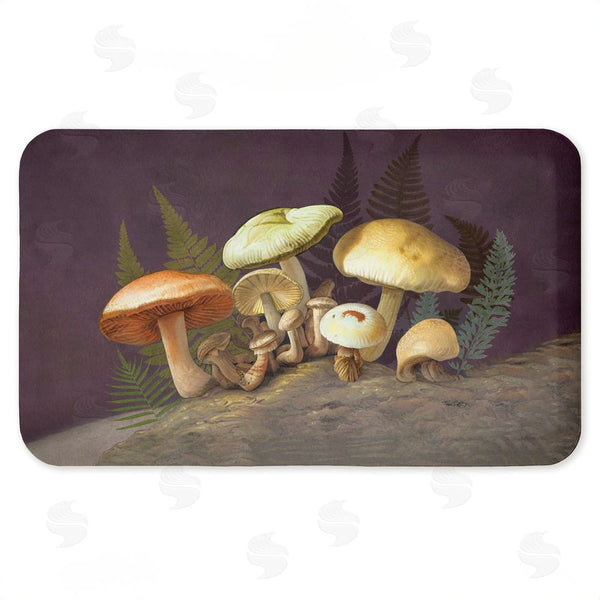stupell industries Tim Coffey | Mushrooms & Ferns on Purple Anti-Fatigue Mat