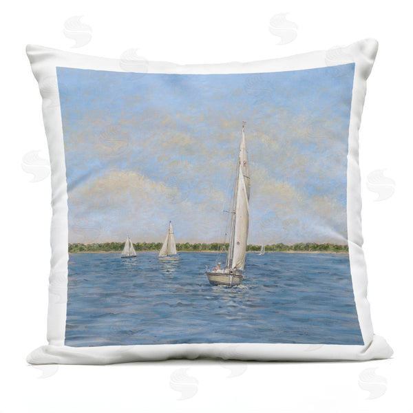 Stupell Industries Tim Coffey | Sailing Summer Waves Printed Throw Pillow
