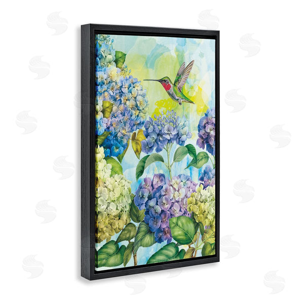 Stupell Industries Tim Coffey | Spring Hydrangeas With Hummingbird