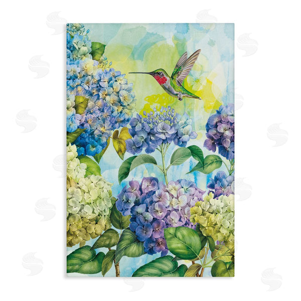 stupell industries Tim Coffey | Spring Hydrangeas with Hummingbird