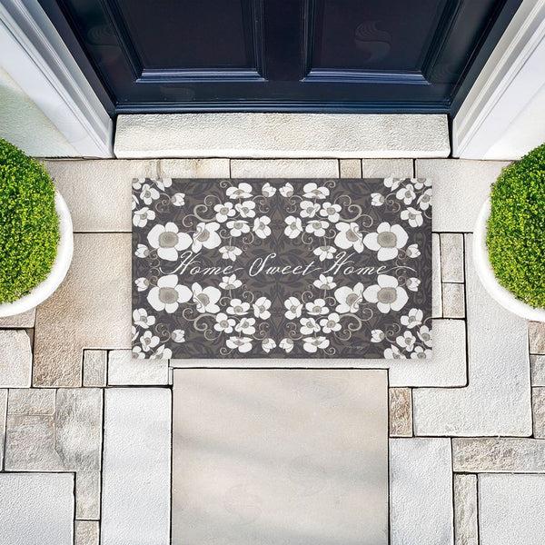 Stupell Industries Tim Coffey | Sweet Home Apple Blossoms Entry Non-Woven Door Mat