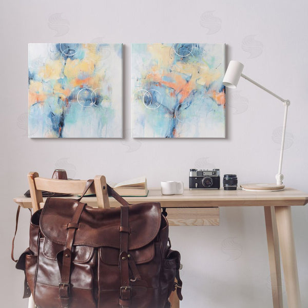 Stupell Industries Tim O'Toole | Abstract Blossoms Layered Circle Shapes Wall Art