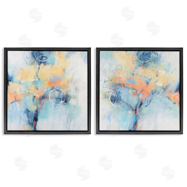 Stupell Industries Tim O'Toole | Abstract Blossoms Layered Circle Shapes Wall Art